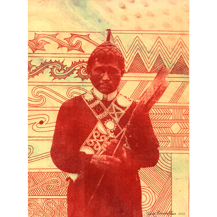 Choctaw Messenger by Linda Lomahaftewa for Messengers 2012 exhibition.