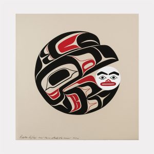 'Raven Steals The Moon' by Preston Singletary serigraph limited edition of 100