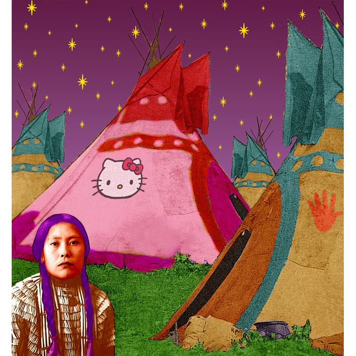 Hello Kitty Tipi by Debra Yepa-Pappan