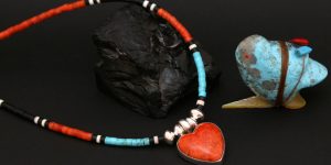 heart necklace native american indian artist