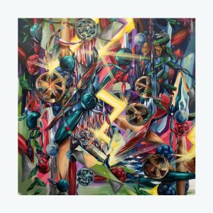 'Osage Memories' oil on canvas by yatika Starr Fields