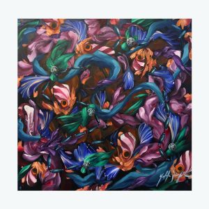'Indian Perfume' oil on canvas by Yatika Starr Fields