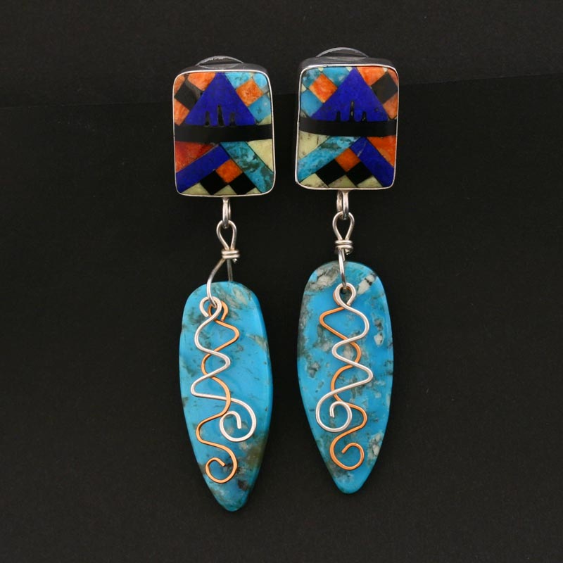Southwest sales turquoise earrings