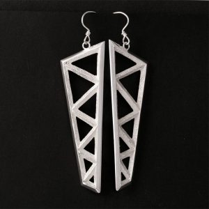 Tufa cast earrings by Tim Herrera