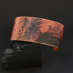 Haida copper cuff by Gwaai Edenshaw