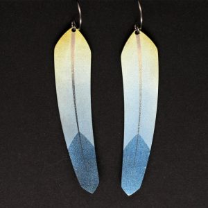 Pat Pruitt feather earrings
