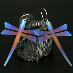Dragonfly earrings, link to jewellery