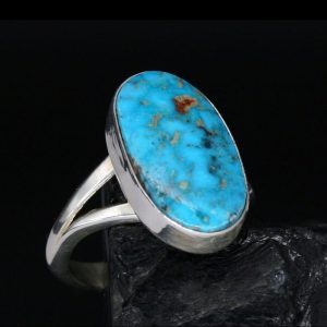 Turquoise ring by H&J Chavez