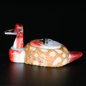 Duck Fetish Carving by Darren Boone, Zuni
