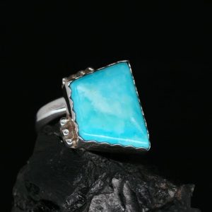 Adjustable Turquoise Ring by Allen B Paquin