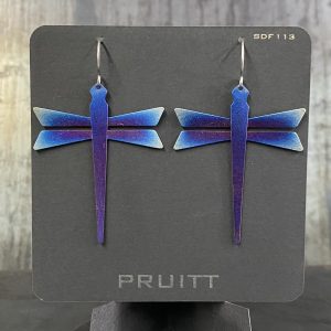 dragonfly earrings by Pat Pruitt