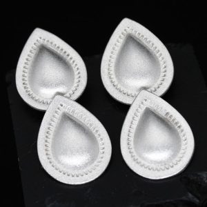 Repoussé Raindrop Earrings by Chris Pruitt