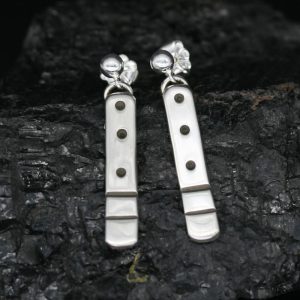 Silver Rain Earrings by James A Eustace