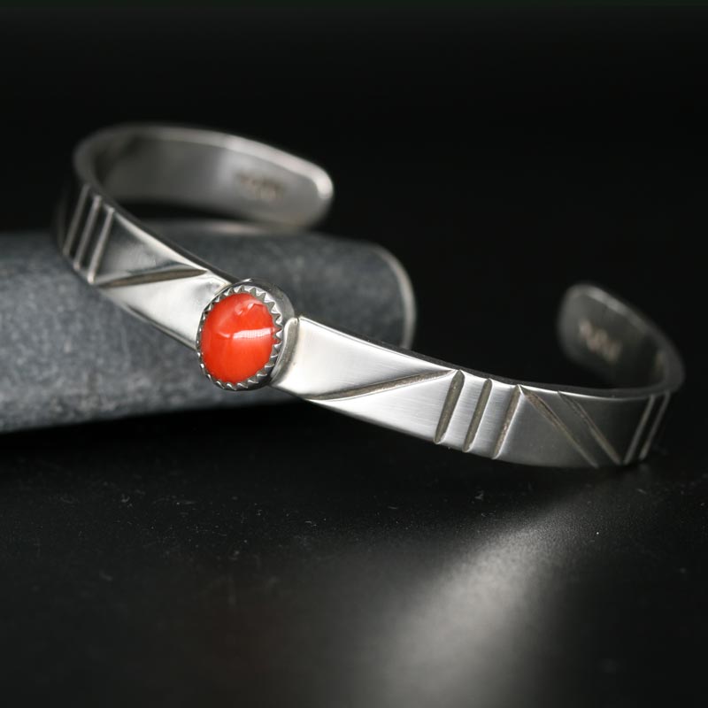 red coral bracelet by James A Eustace
