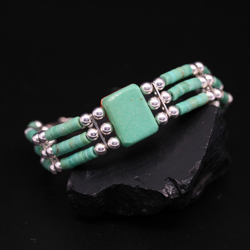 Green Turquoise Bracelet by Jonathan Garcia