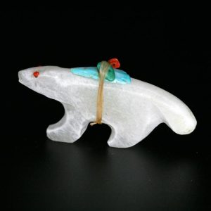 White Wolf Fetish by Jimmy Yawakia, Zuni