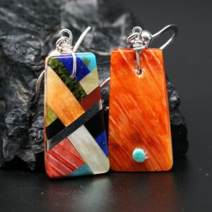 Colourful Mosaic Earrings by Stephanie Medina