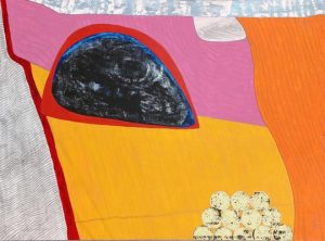 'Copse' acrylic on paper by Rick Grimster
