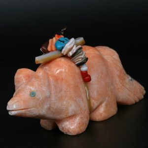 Zuni Wolf Fetish Carving by Ernie Leekya