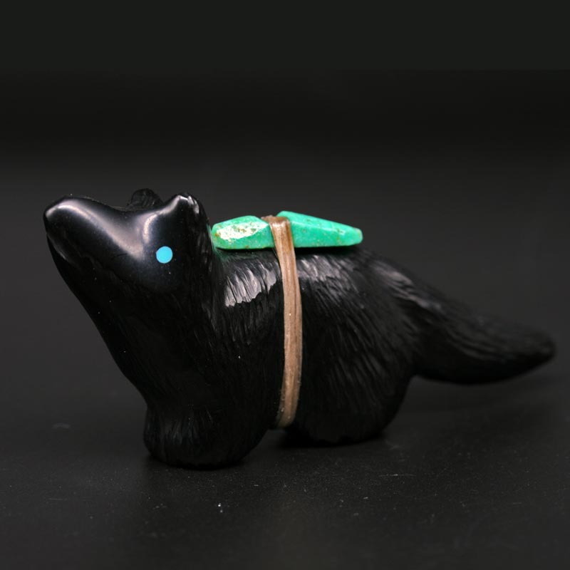 Black Wolf Fetish by Herb Halate