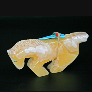 Horse fetish carving by Jimmy Yawakia