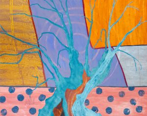 Crop Circles 2024 by Rick Grimster, acrylic on paper, 69.25cm x 89cm