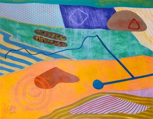 Abundance 2024 by Rick Grimster, acrylic on paper, 56.5cm x 72cm