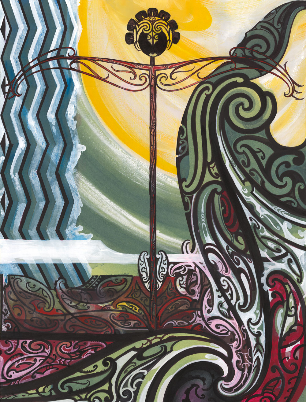 original painting by Te Rangitu Netana