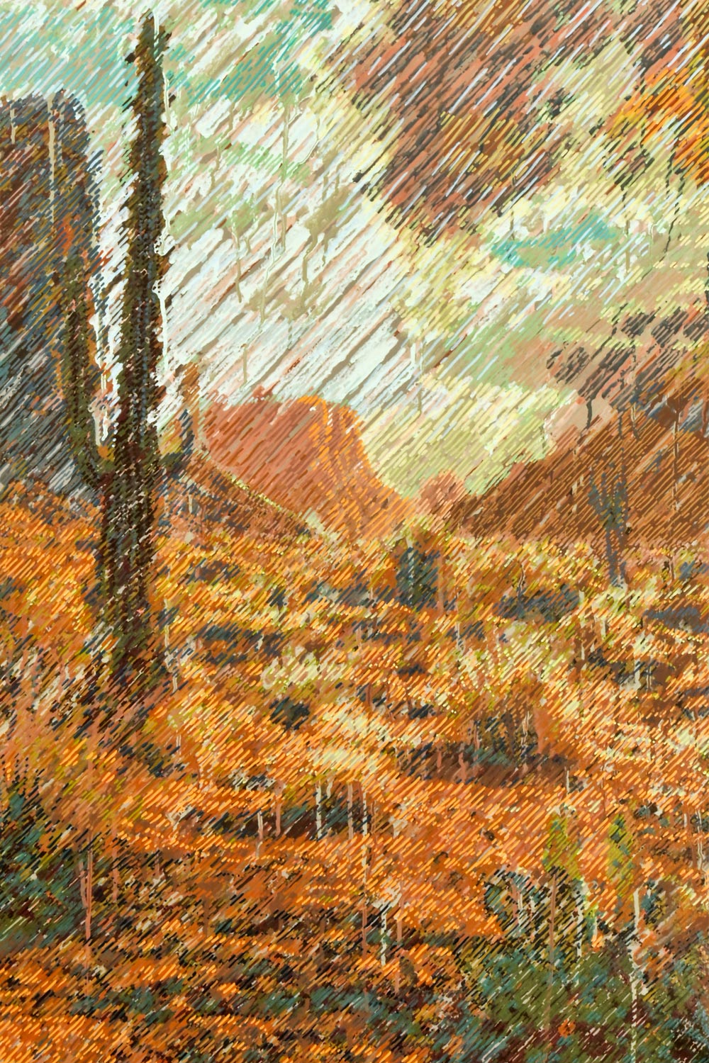 Arizona I, acrylic and ink on canvas by Addison Karl