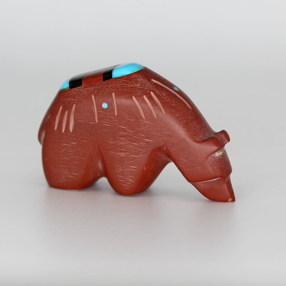 Pipestone Bear by Brandon Phillips, Zuni