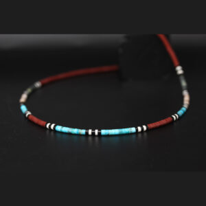 Heishi Necklace by H & J Chavez, Kewa Pueblo