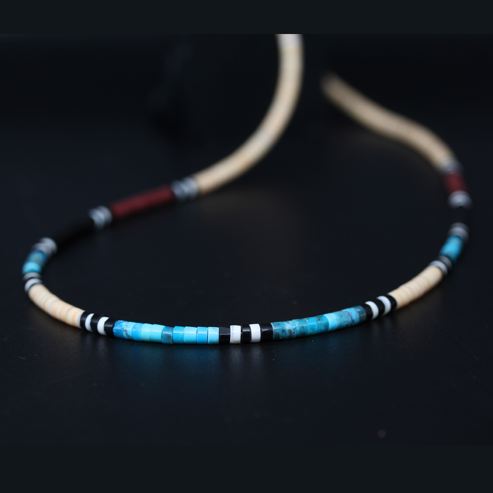 Necklace of Traditional Heishi Beads by H & J Chavez