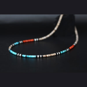Heishi Bead Necklace by H & J Chavez, Kewa
