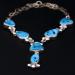 Sleeping Beauty Arizona turquoise necklace by Janie Chavez