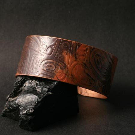 Haida copper cuff by Gwaai Edenshaw