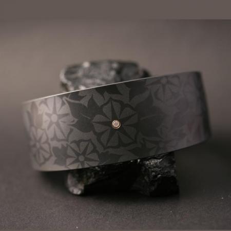 Zirconium & Diamond bracelet by Pat Pruitt