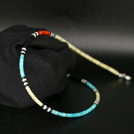Kewa Heishi Bead Necklace by H & J Chavez